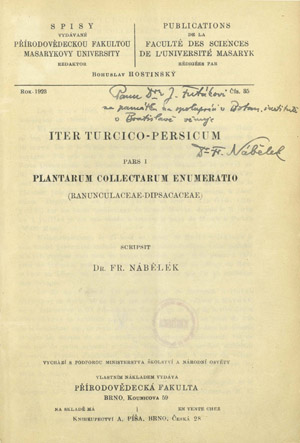 Iter Turcico-Persicum Title Page